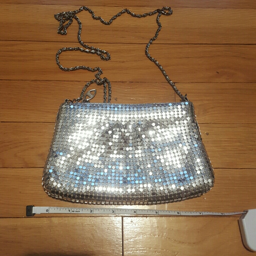 Silver vintage evening bag